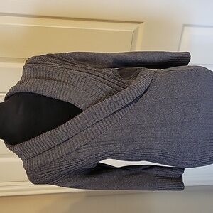 Gray V-Neck Sweater